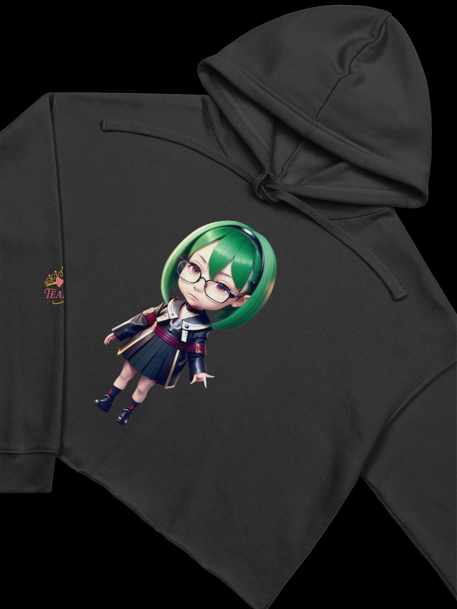 (Green CHIBI) K Crop Hoodie product image (3)