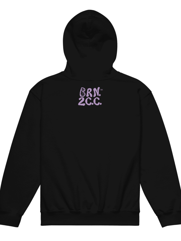 Boys' | BOURNE to Cape Cod™ | DTG Vintage Print | Youth Heavy Blend Hooded Sweatshirt | Rugged, Cozy, Adventure-Ready | Lilac Logo product image (7)