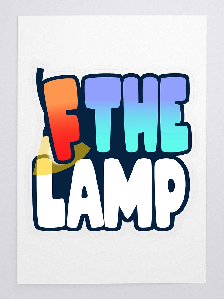 BIG ASS F THE LAMP Sticker product image (1)