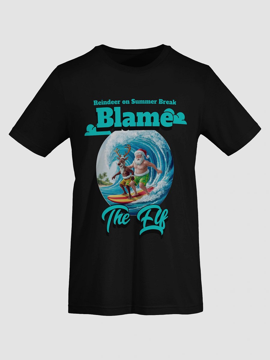 Surfing Santa and Reindeer T-Shirt product image (9)