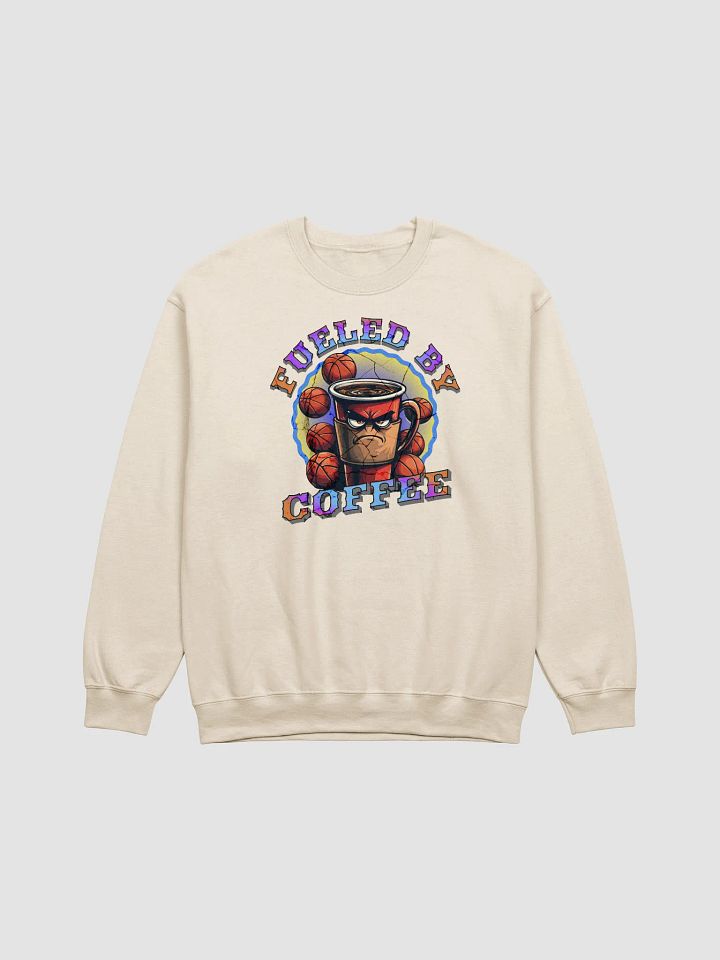 Fueled By Coffee Basketball Crewneck Sweatshirt product image (15)
