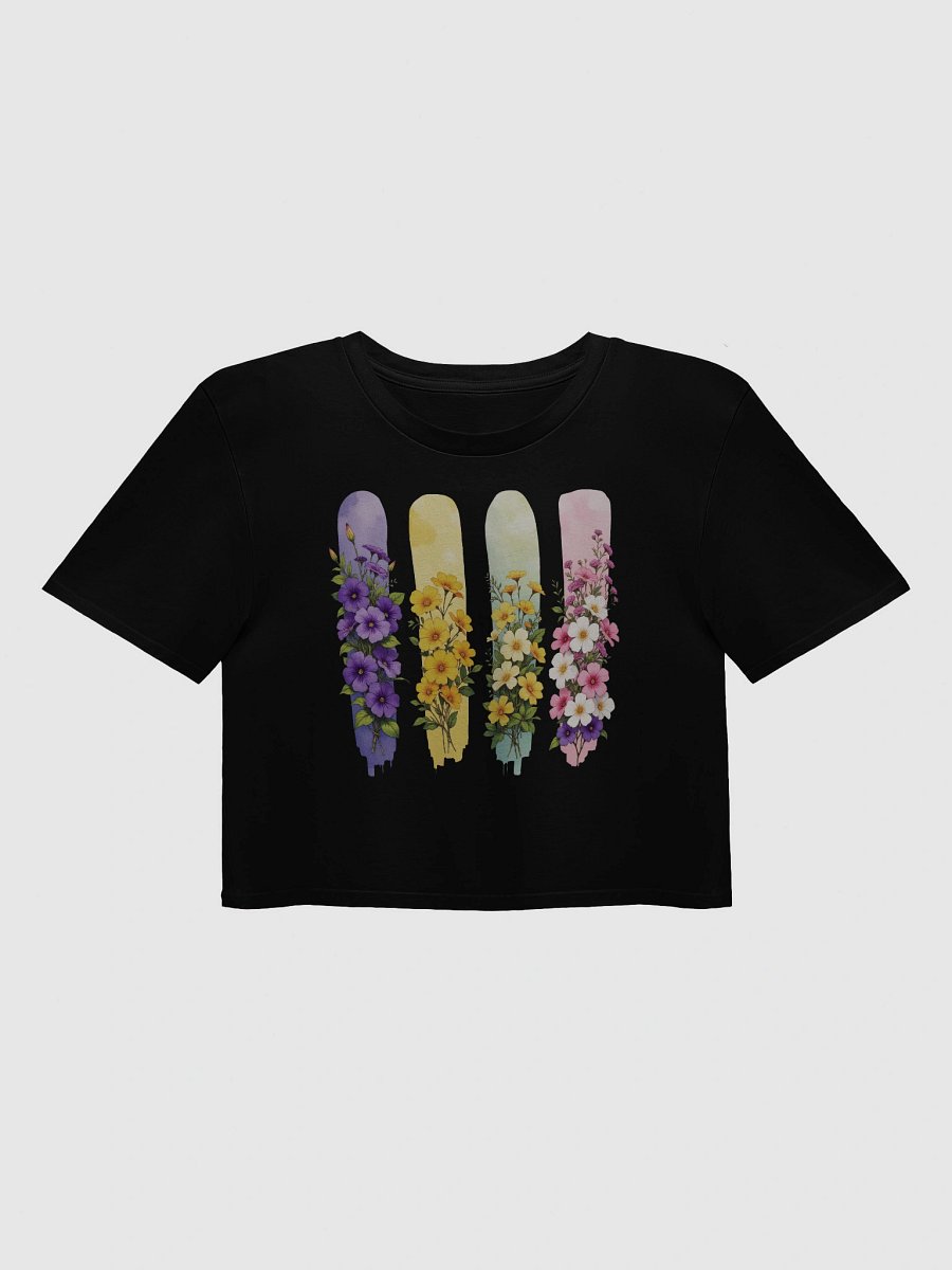 February Vintage Birth Flowers Crop Top product image (3)