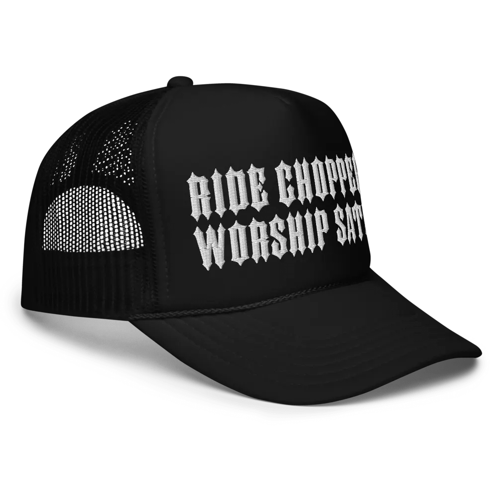 Ride Choppers Worship Satan Trucker Hat product image (5)