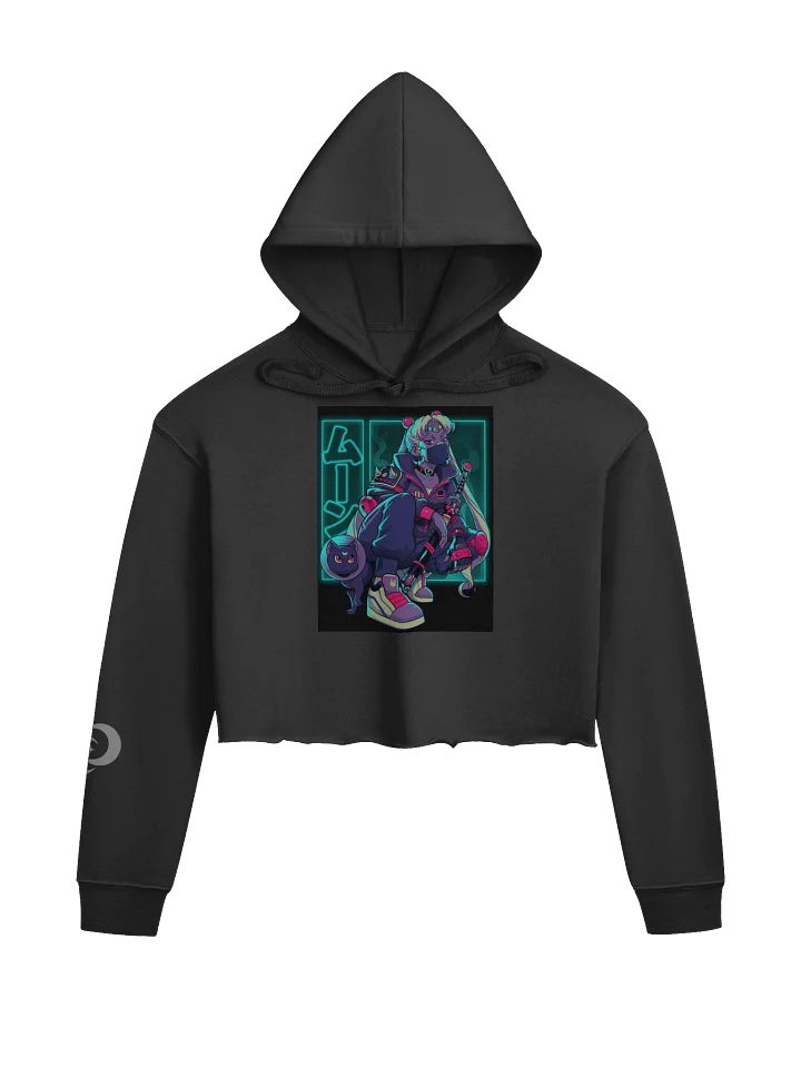 Sailor moon Neon Samurai Crop Hoodie woman product image (1)