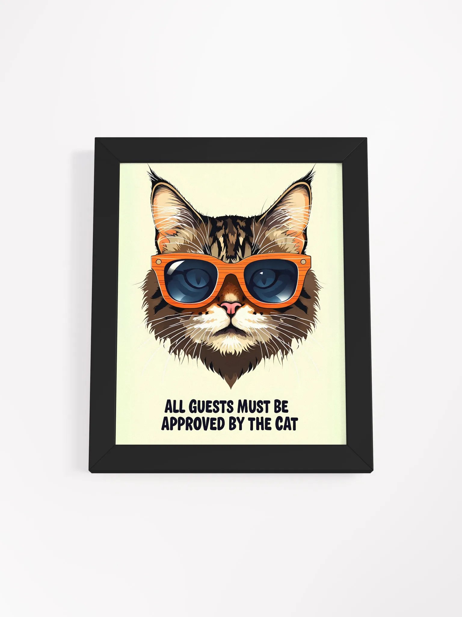 Cool Cat Sunglasses Framed Poster product image (2)