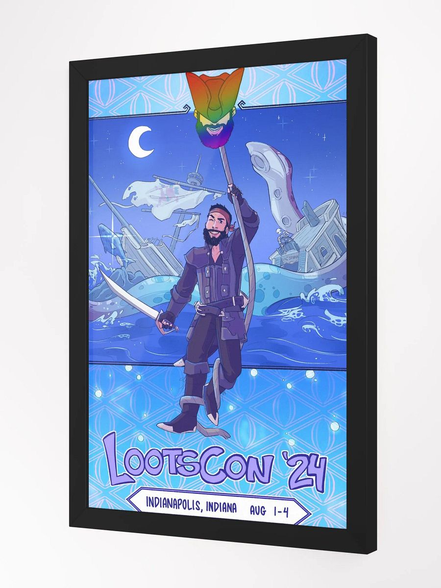 Framed LootsCon 2024 Art Print product image (2)