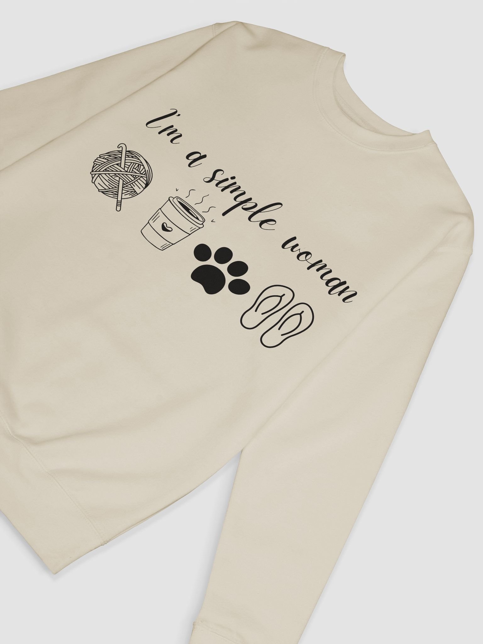 Ladies I'm a simple woman sweatshirt product image (12)