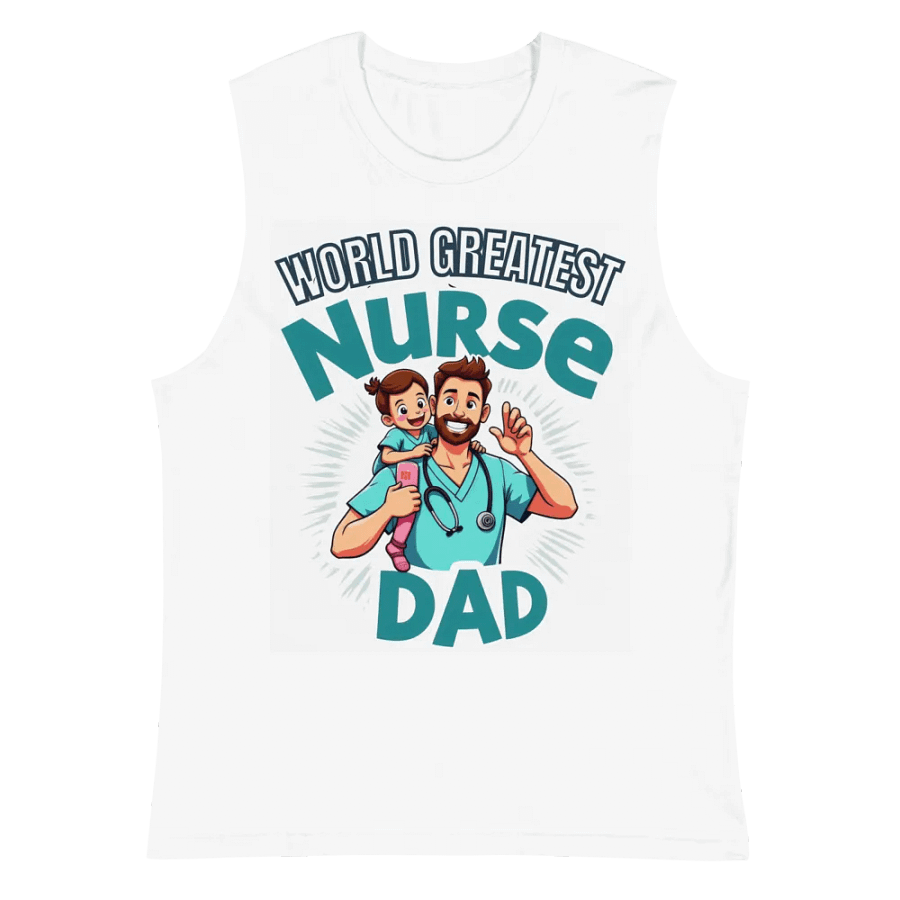 Nurse Dad Superhero Muscle Tank product image (6)