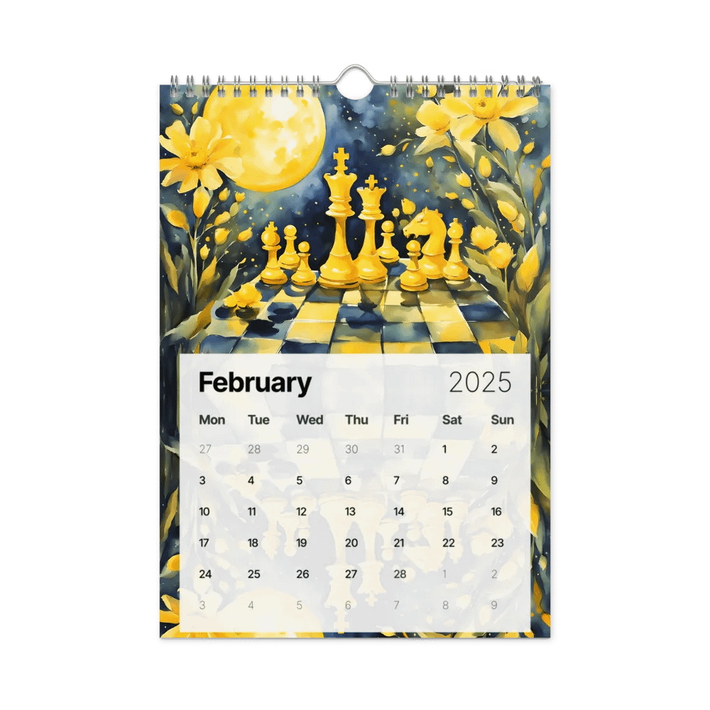 Chess Wall Calendar 2025 product image (8)