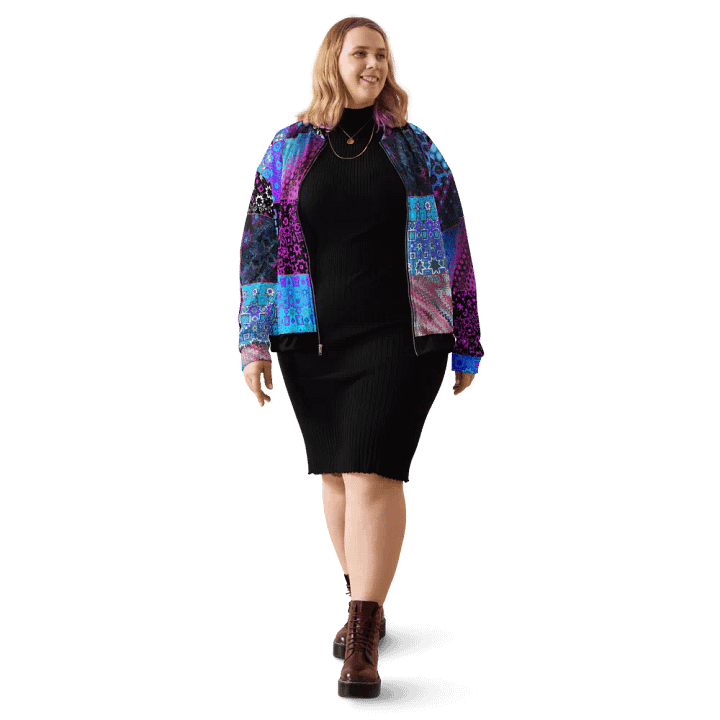 Patchwork Celebration Unisex Bomber Jacket product image (1)