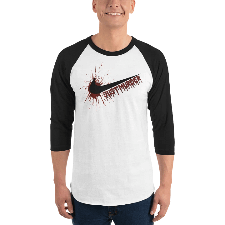 Just Murder Basball T (Black Swoosh) product image (1)