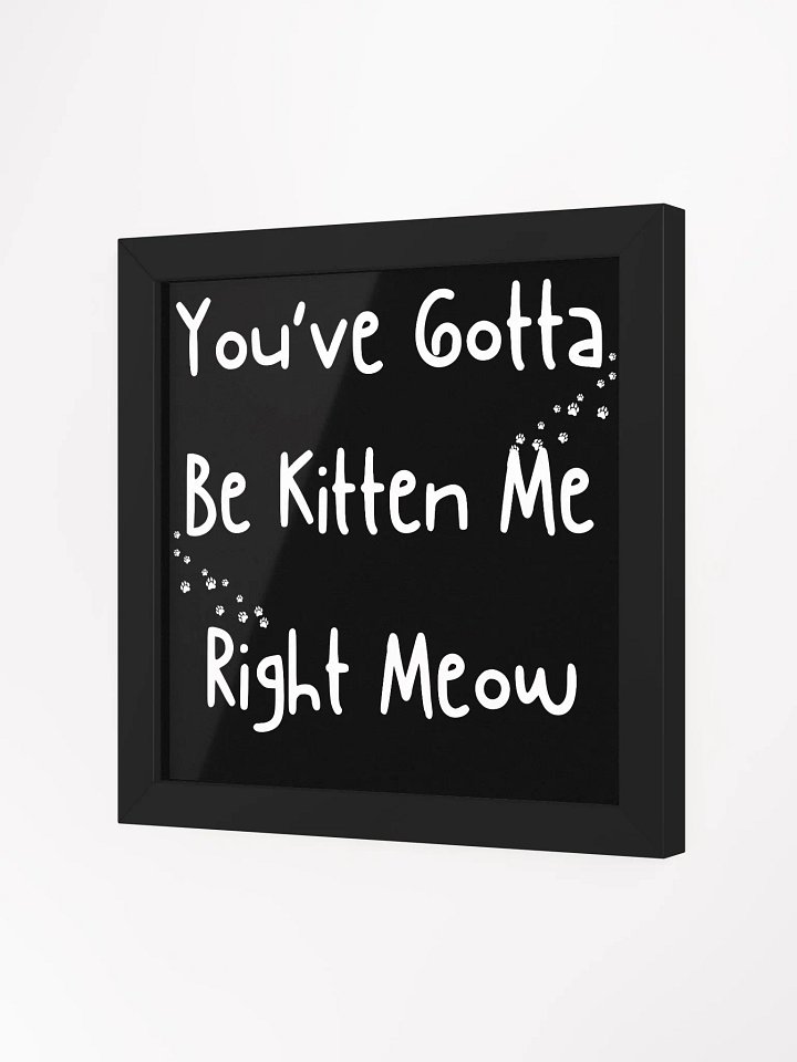 " YOU'VE GOTTA BE KITTEN ME RIGHT MEOW " CANVAS ART product image (16)