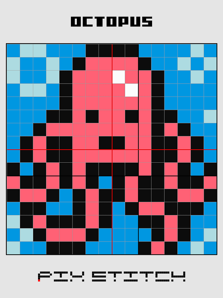 Octopus Pixel Art product image (2)