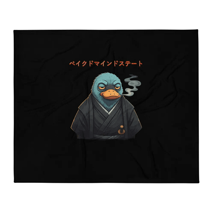 Zen Platypus Throw Blanket product image (1)