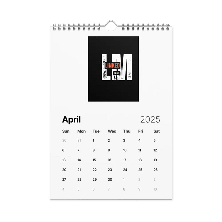 Customizable 2025 Wall Calendar product image (1)