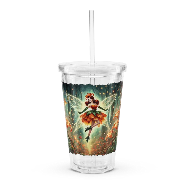 Enchanted Orange Lily Fairy Double Wall Tumbler product image (1)