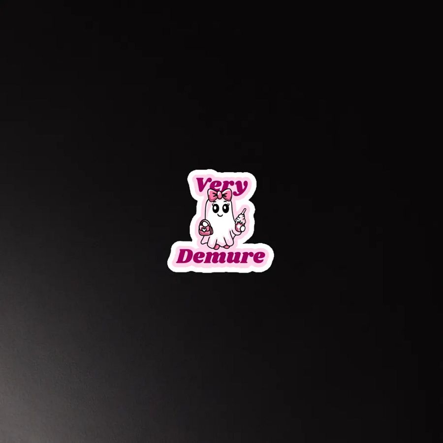 Very Demure Cute Ghost Magnet product image (4)
