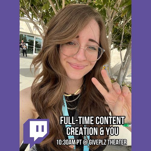 HEY!!!! Tomorrow I’m speaking on a panel at TwitchCon about becoming a Full-Time Creator with @itsianwatson, @whoisbobbymac, ...