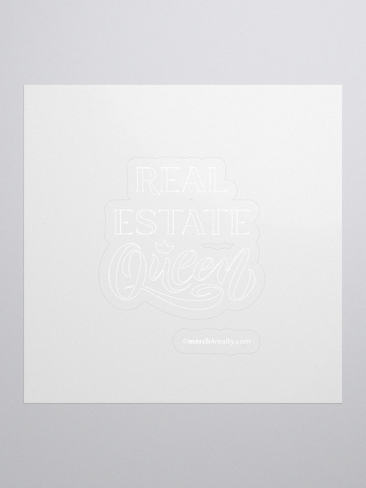 Real Estate Queen Kiss Cut Stickers product image (1)