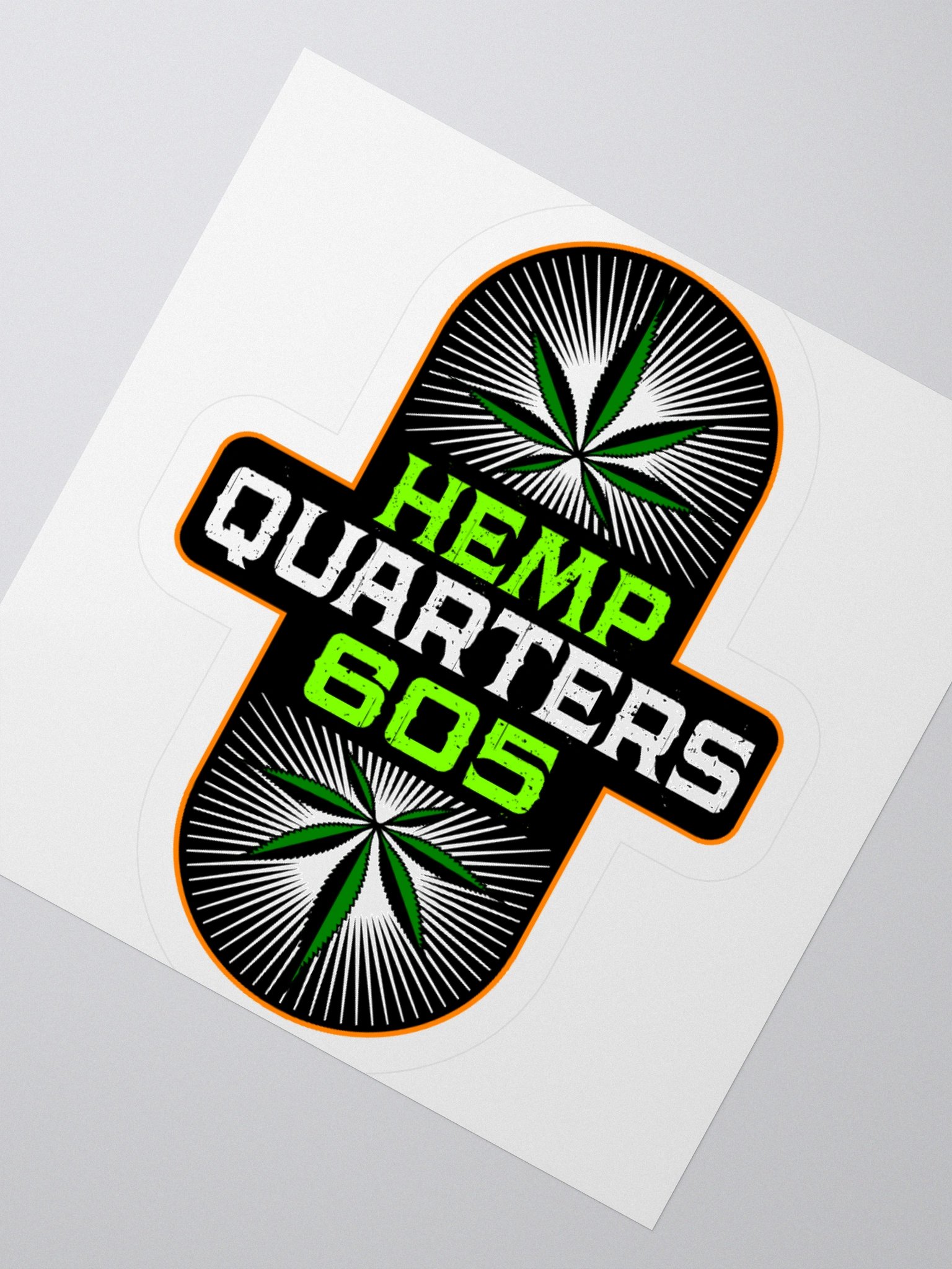 Hemp Quarters Invisible Back Sticker 3