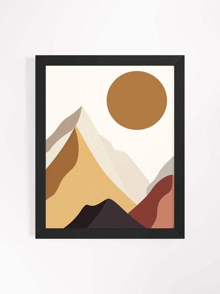 Majestic Mountain Sun Framed Poster product image (10)