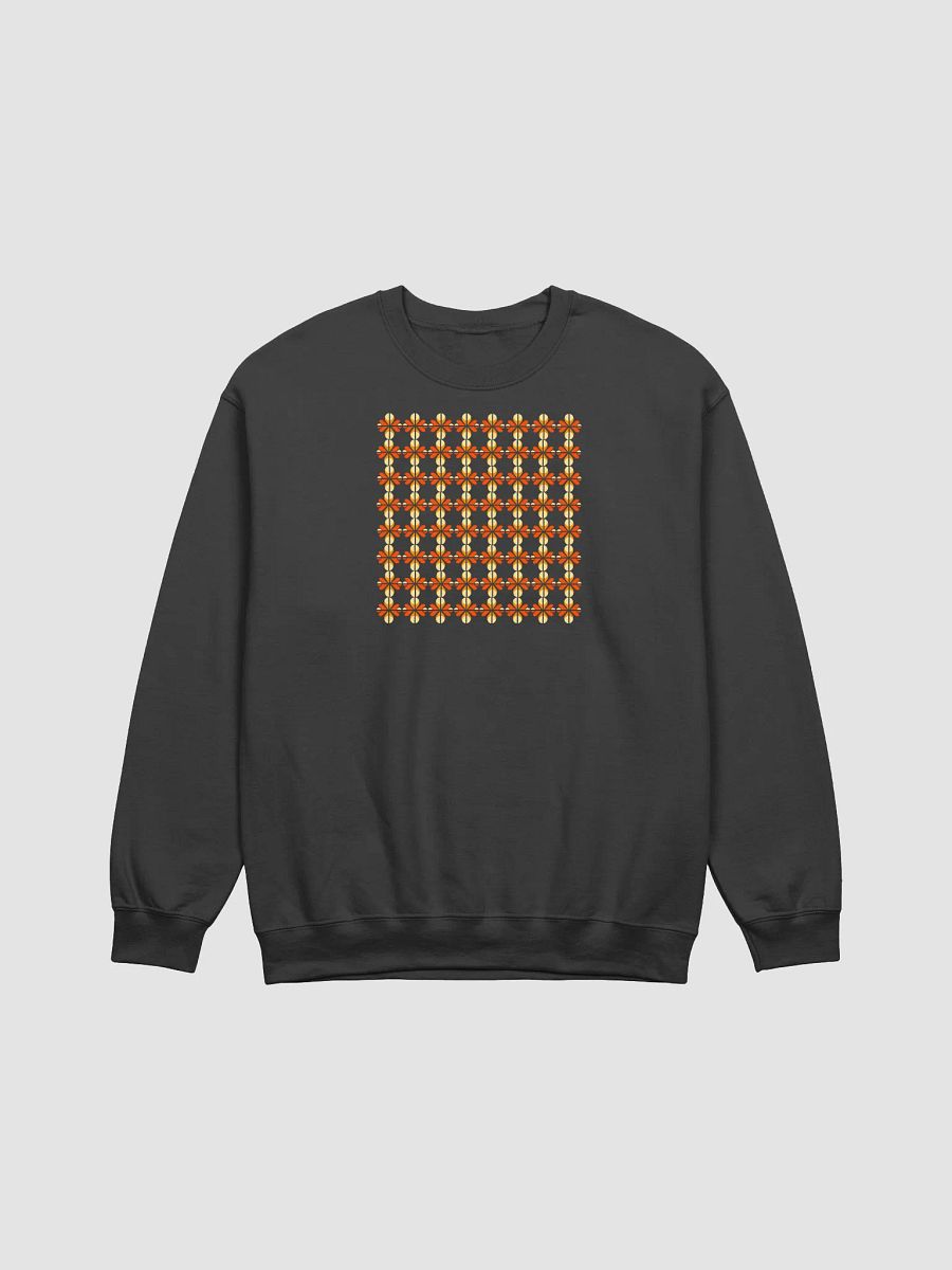Geometric Floral Pattern Crewneck Sweatshirt product image (1)