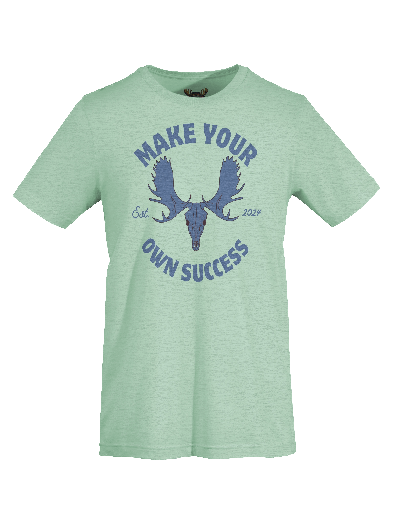 Blue Moose Skull - Make Your Own Success - Tee product image (56)