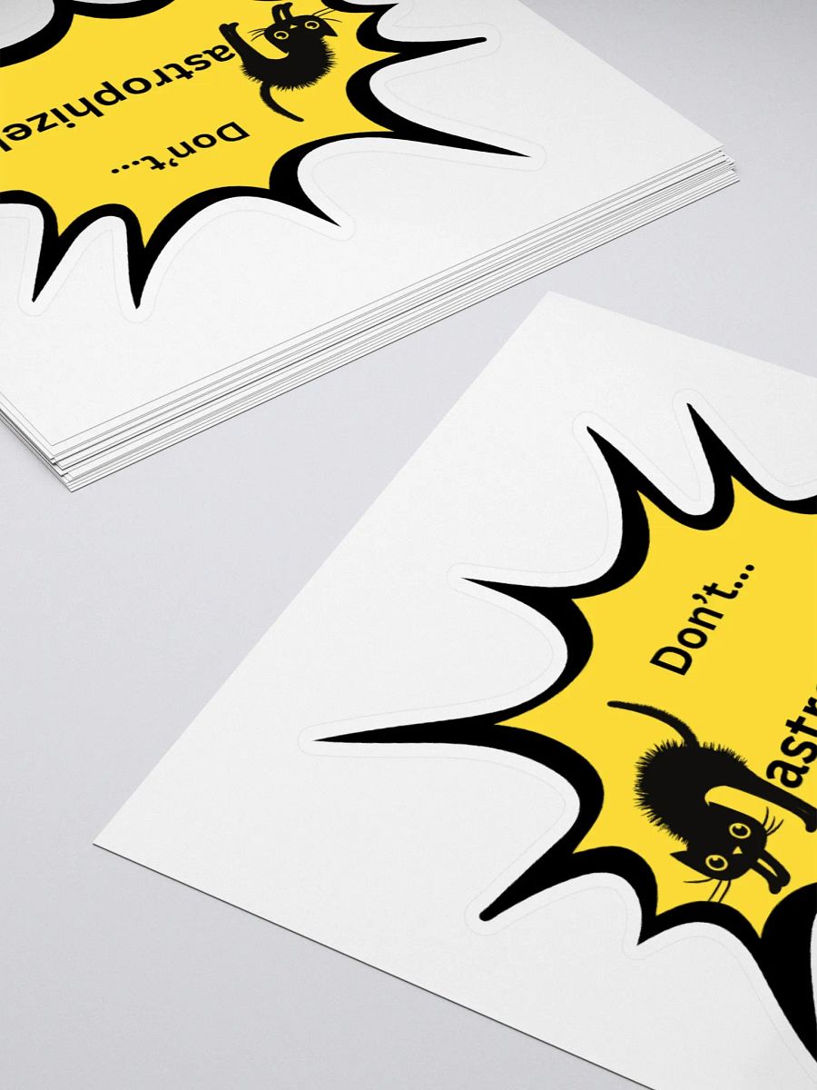 Don't Catastrophize! Cat Graphic Stickers product image (14)