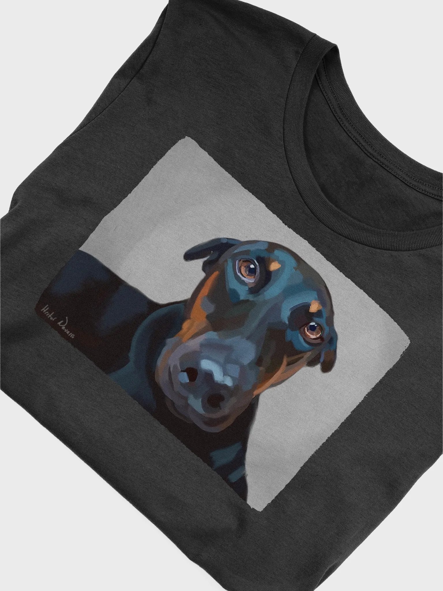 Chica portrait, black Bella+Canvas 3001 supersoft T-Shirt product image (4)