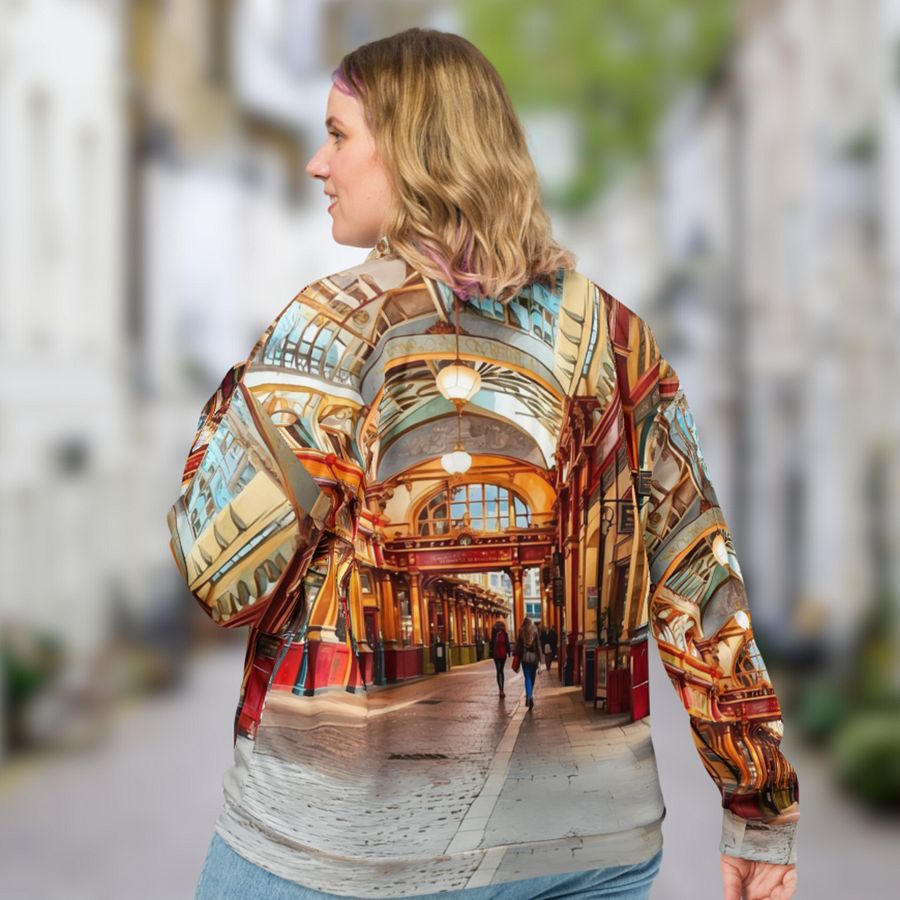 Leadenhall Market London All Over Print Bomber Jacket product image (9)