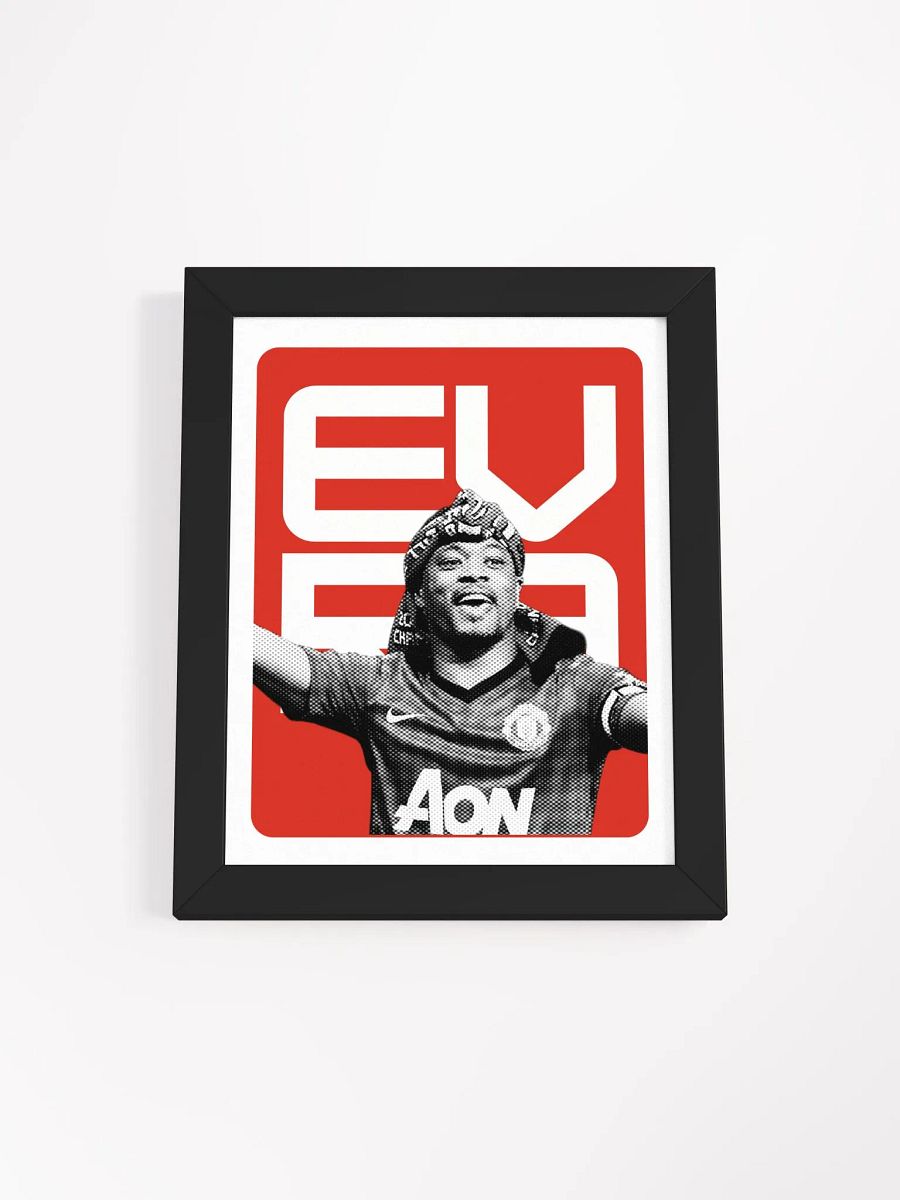 Patrice Evra BW Manchester United Name Art Framed Print product image (3)