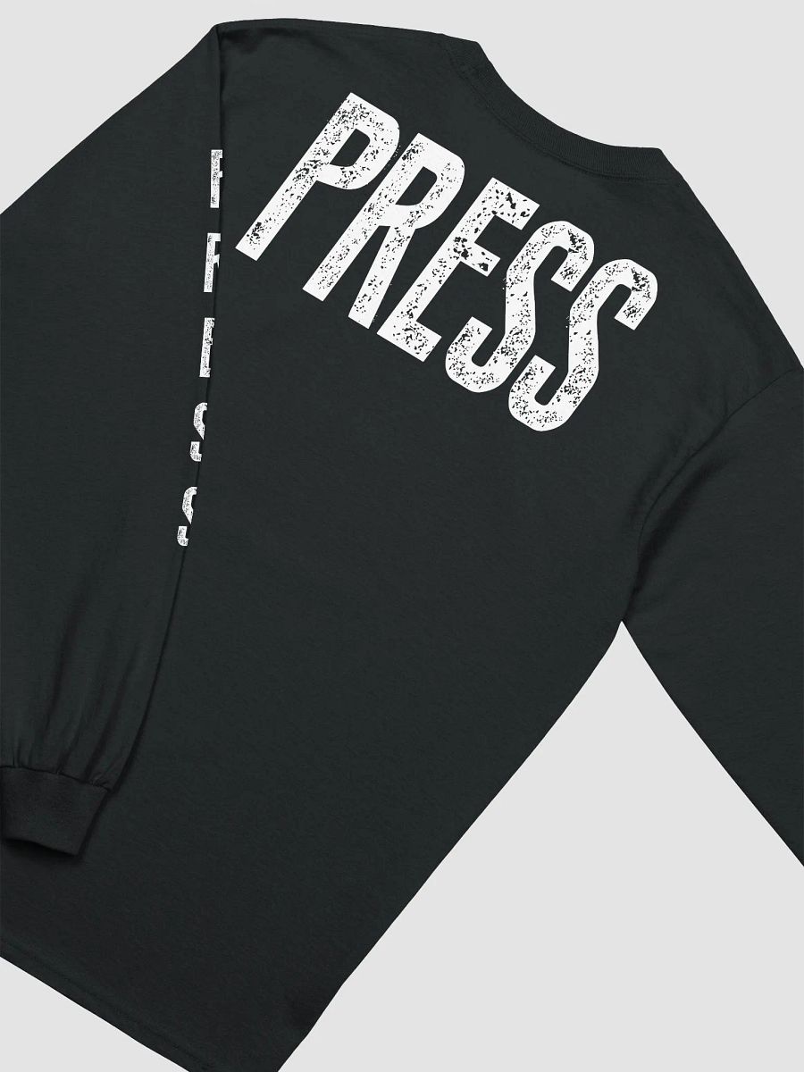 White Text 2D Logo Bold Press Long Sleeve Tee product image (3)