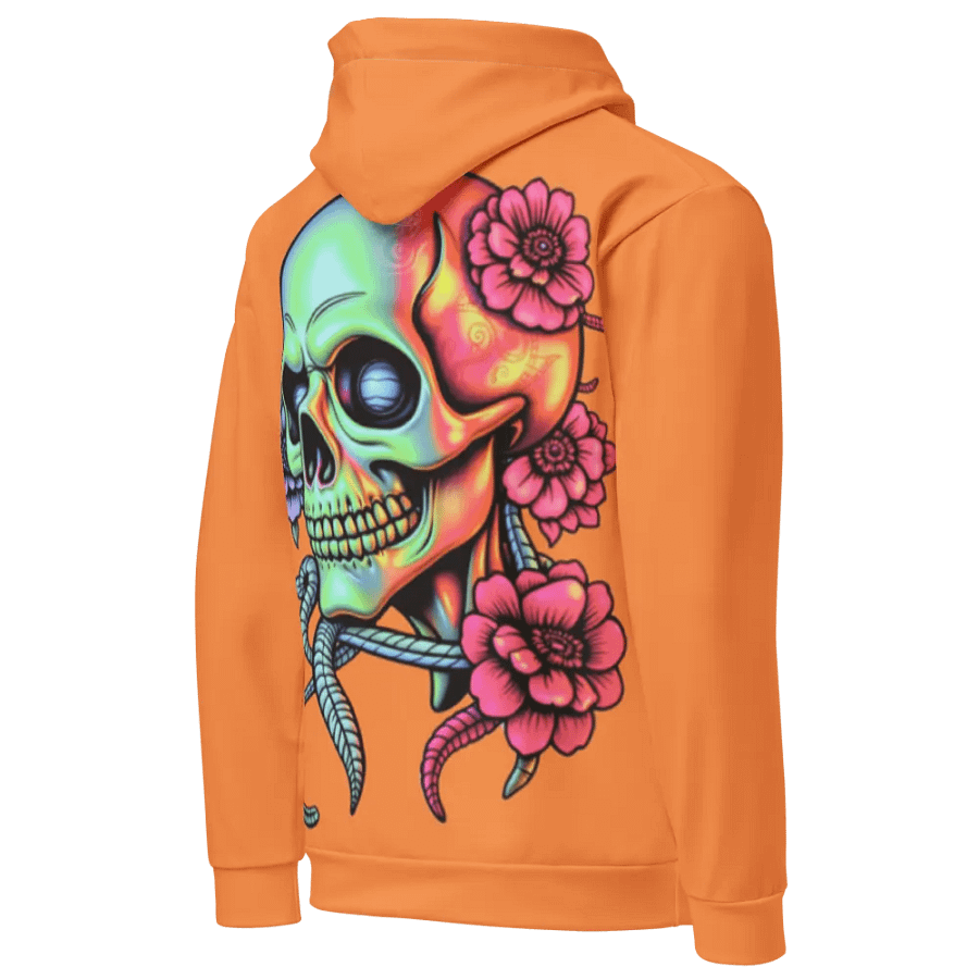 Rebel Bloom Unisex Hoodie - Orange product image (5)