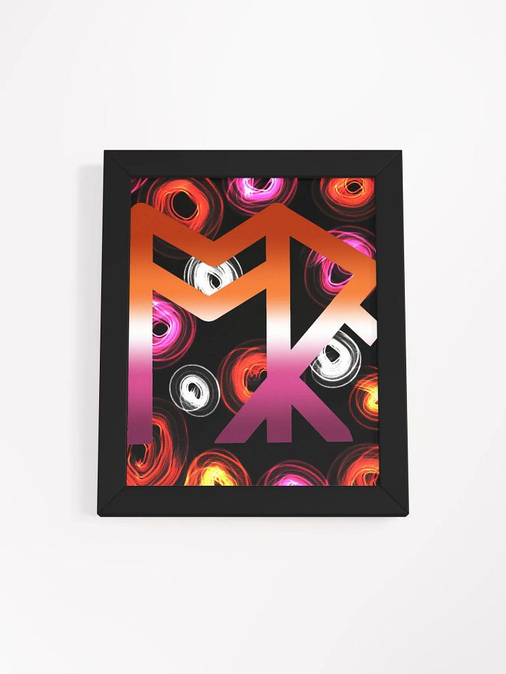 ToRk Rune Framed High-Quality Matte Poster (Lesbian Tones) product image (4)