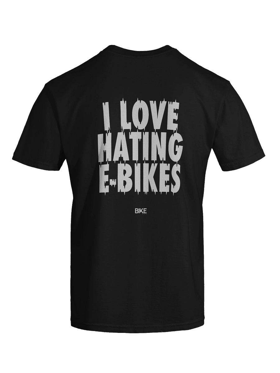 I Love Hating E-Bikes Shirt (White Logo) product image (9)