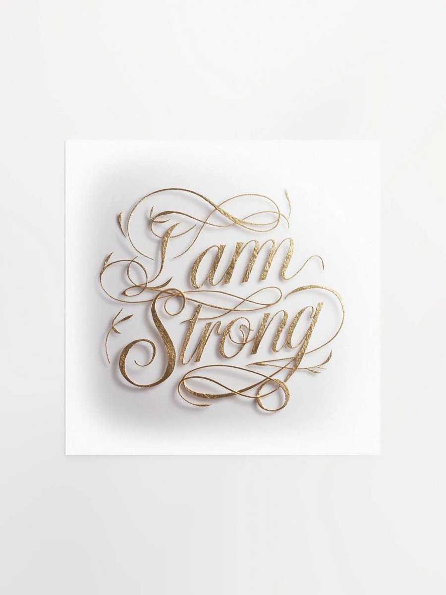 Self-Love Affirmation Art for Goal Manifestation and Self-Care - I am strong product image (2)