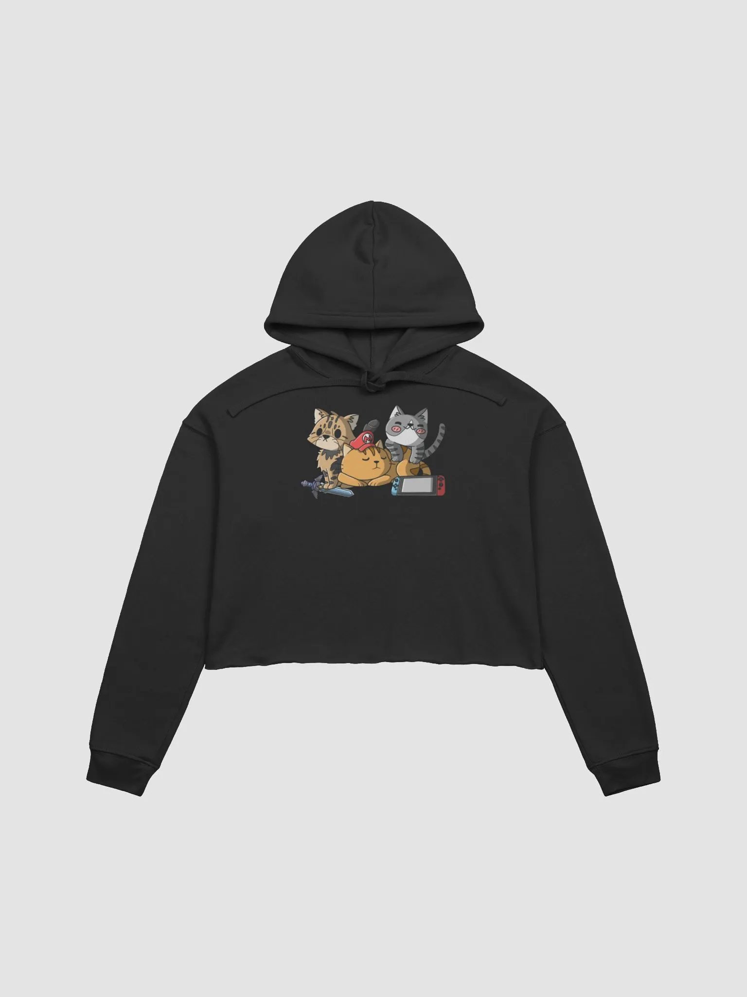 Kitty Clan Cropped Hoodie product image (3)