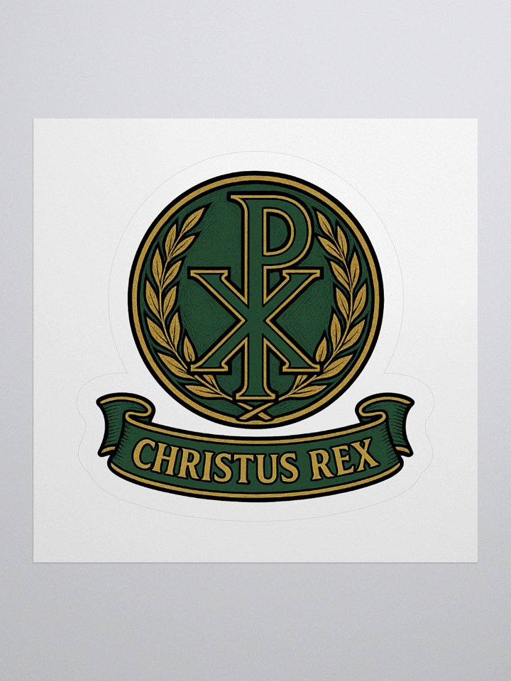 Chi-Rho sticker green product image (1)
