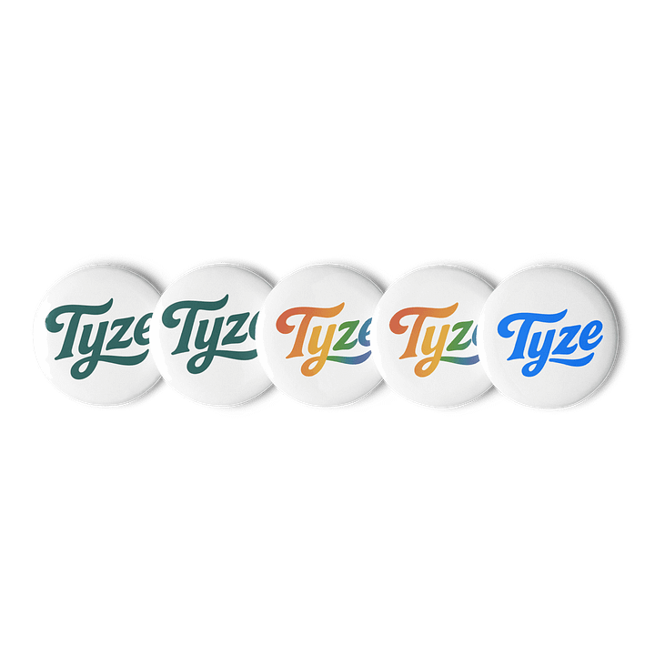 Tyze Typography Pin Set product image (1)