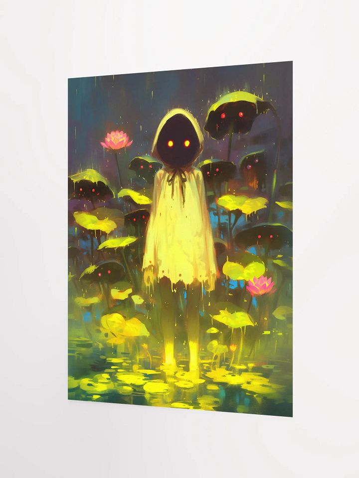 Glowing Eyes in the Rain: Matte Poster Print product image (3)