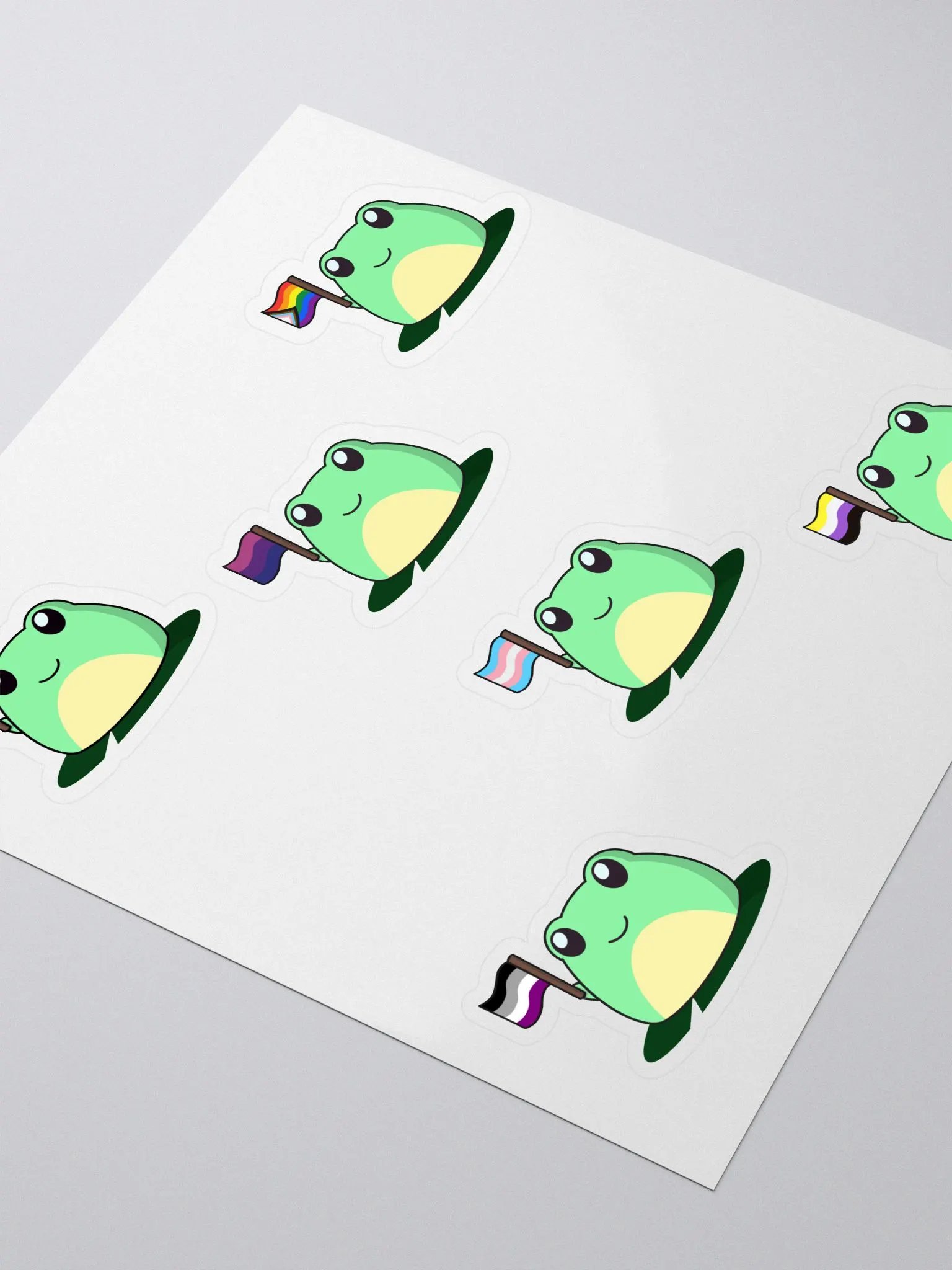 Pride Frogs Sticker Sheet product image (3)
