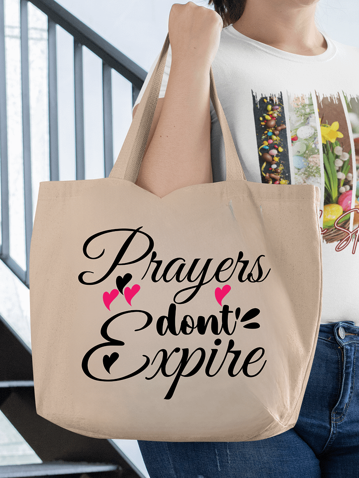 Prayers Do Not Expire Organic Tote Bag product image (1)