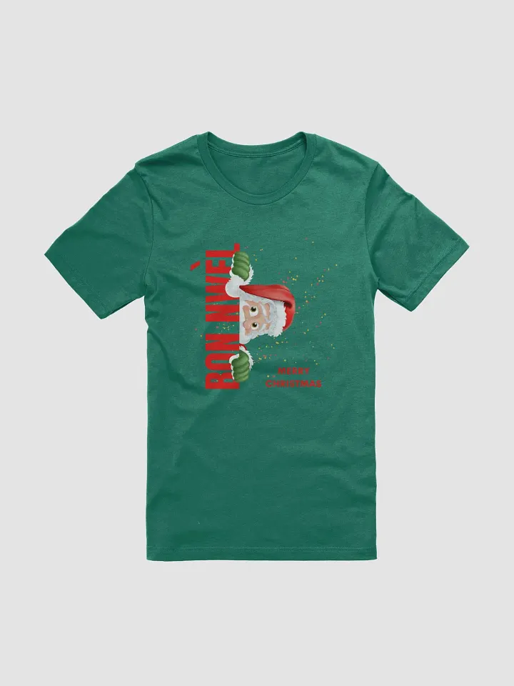 Bon Nwèl Santa Christmas T-Shirt product image (1)