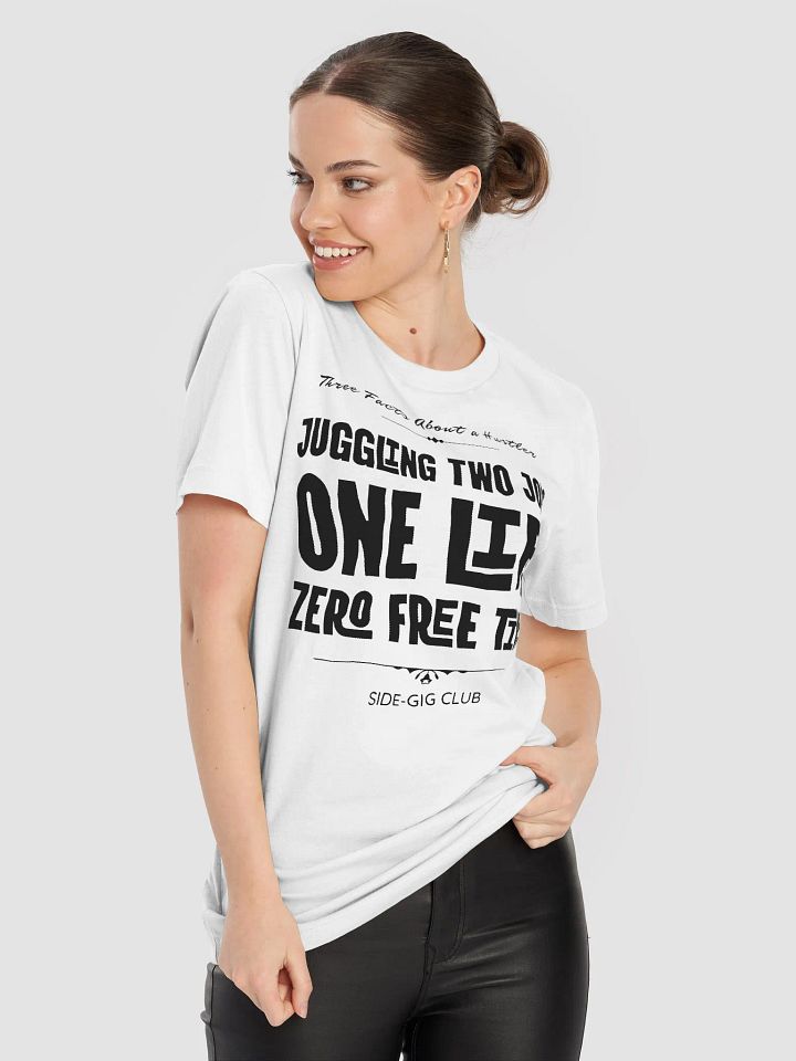Three Facts About a Hustler – Side-Gig Club Collection T-Shirt in Vivid Black product image (2)