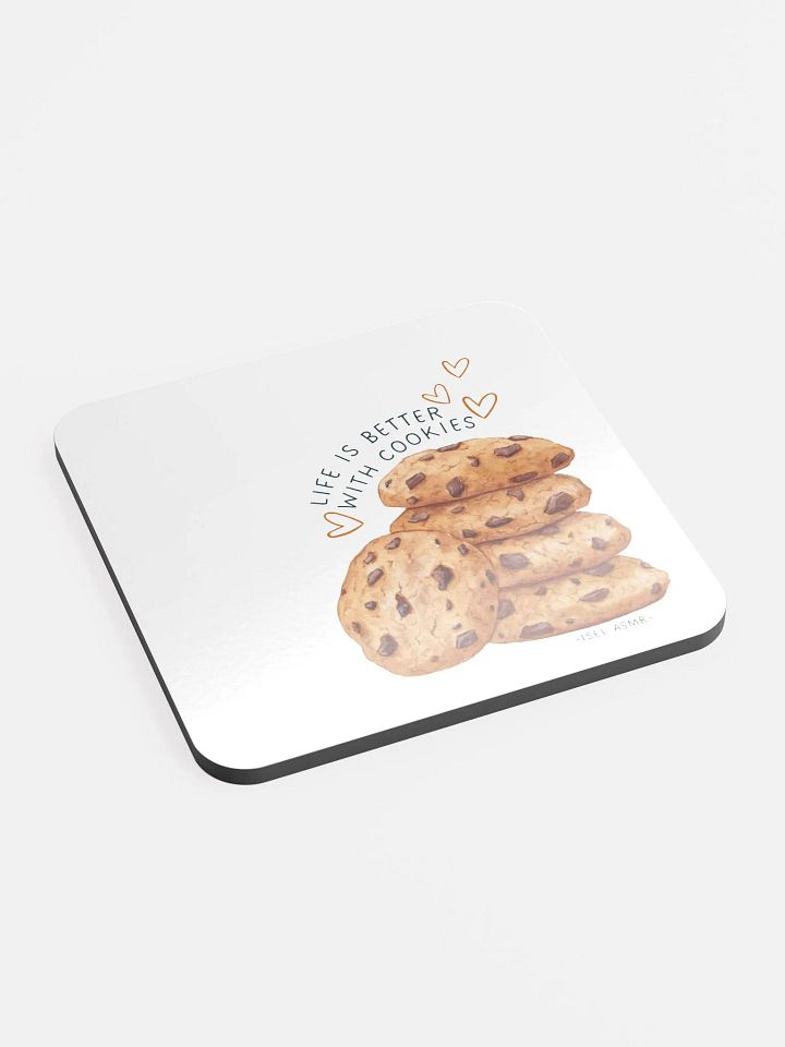 'Cookies' Glossed Cork Coaster product image (2)