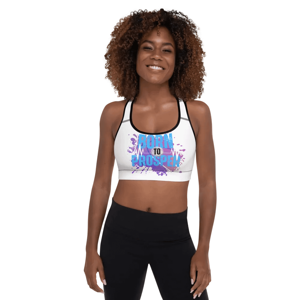 Born to Prosper Energetic Vibes Dance Padded Sports Bra product image (1)