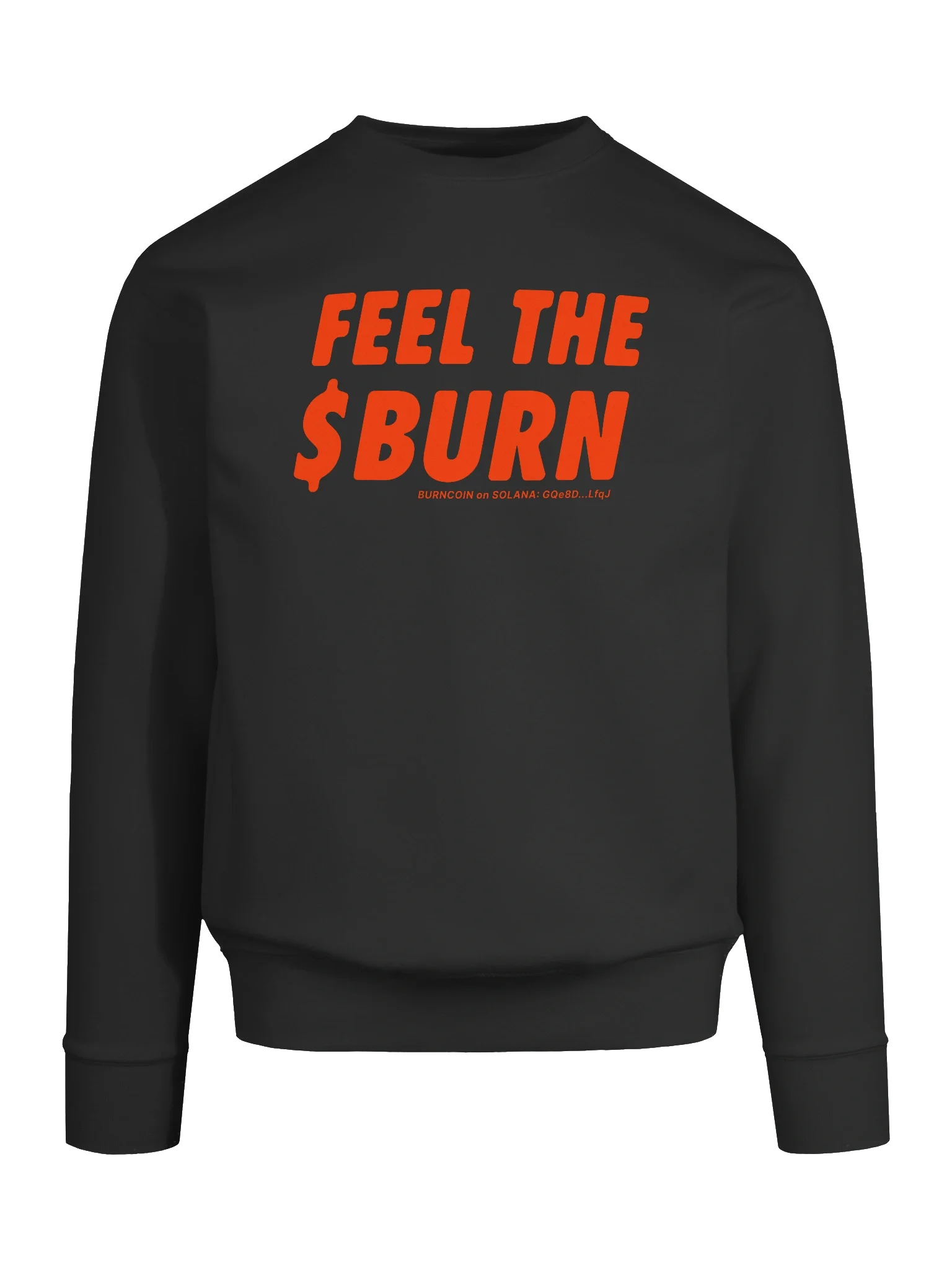 FEEL THE $BURN Sweatshirt - Red on Dark product image (42)