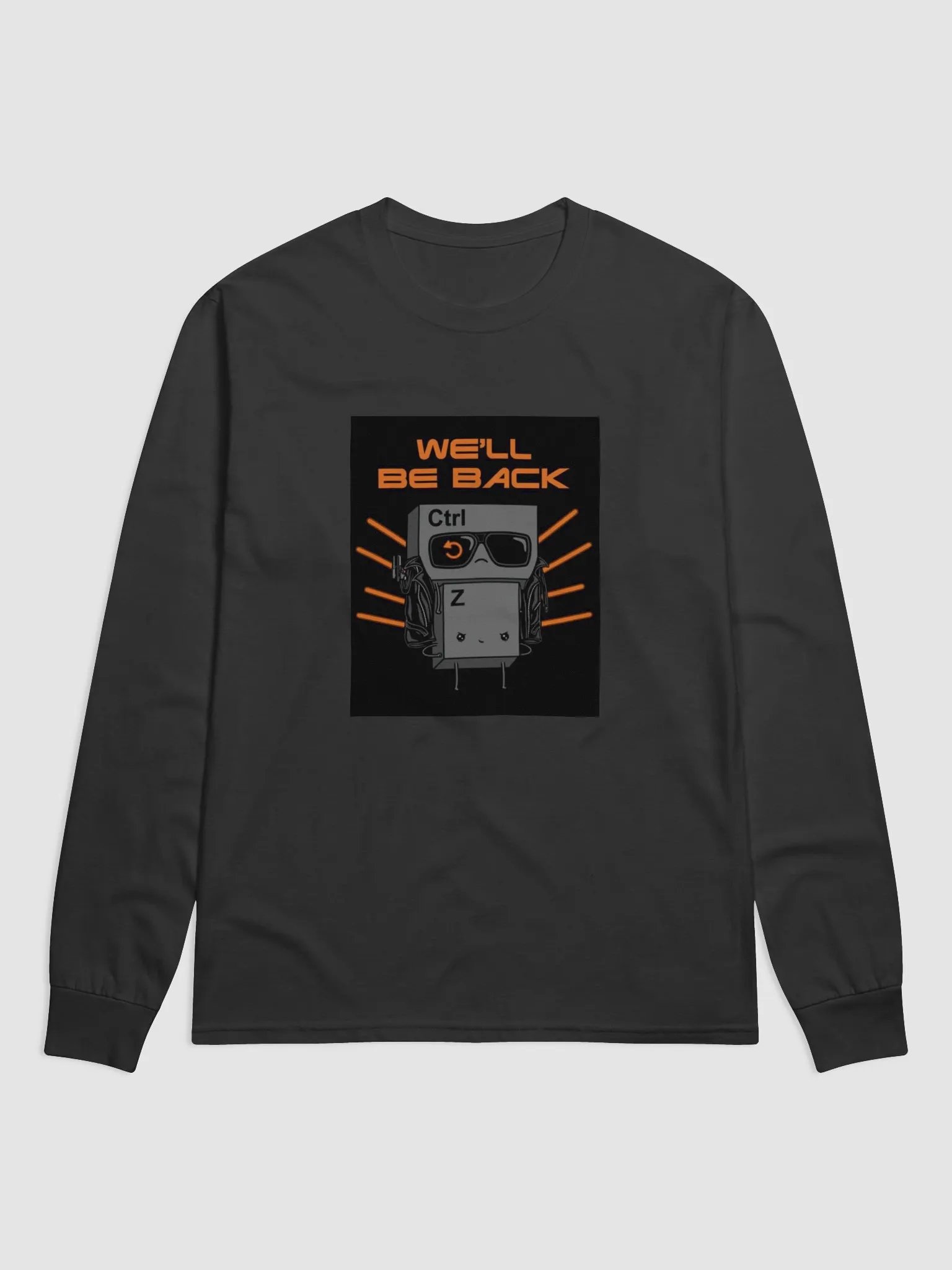 Cool Ctrl+Z Retro Keyboard Long Sleeve Shirt product image (1)