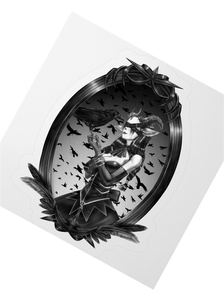 Gothic Omonora Portrait Sticker product image (2)