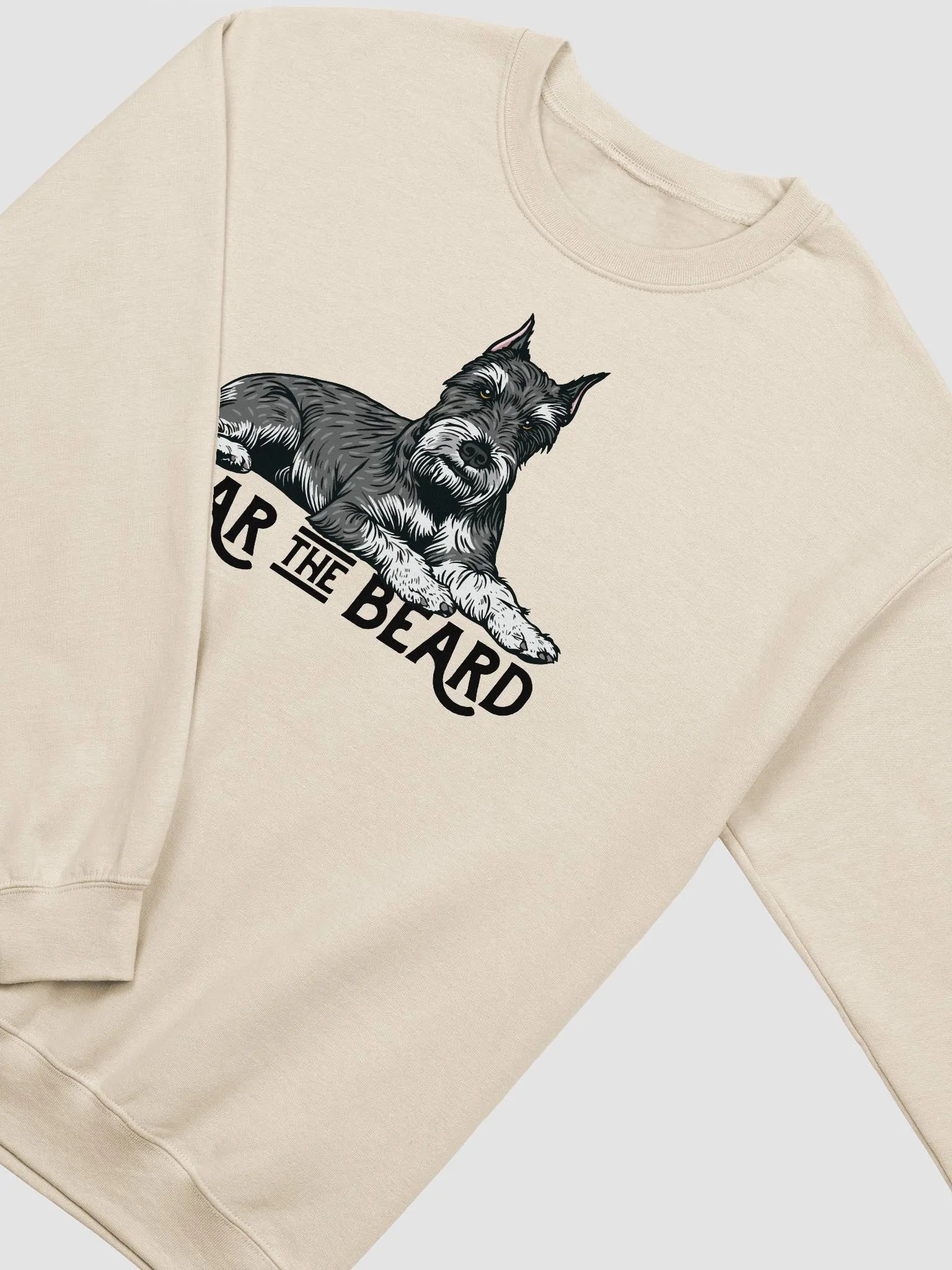Fear the Beard Sweatshirt of a Schnauzer(Cropped) | Funny Shirt for Bearded Dog Paw-rents product image (21)